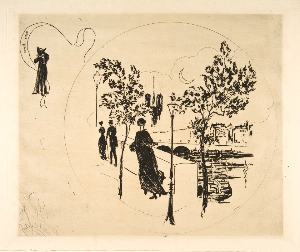 Nôtre-Dame (Decoration for a Plate) MET DP814354