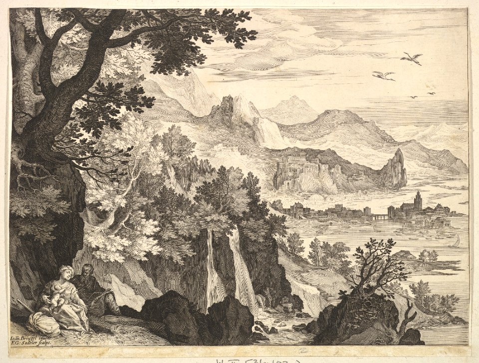 Mountainous Landscape with the Rest on the Flight into Egypt MET DP825798
