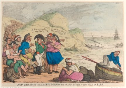 Nap Dreading His Doleful Doom or His Grand Entry in the Isle of Elba MET DP884000
