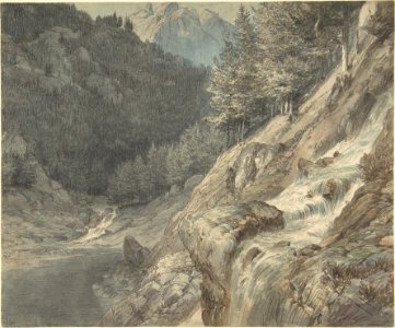 Mountainous Landscape with a River MET DP803995