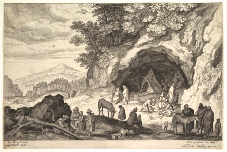 Mountainous Landscape with a Group of Gypsies MET DP828130