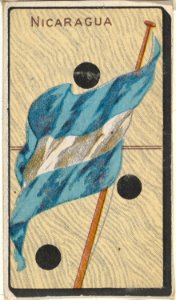 Nicaragua, from the National Flag on Domino series (T177) issued by Kinney Brothers to promote Sweet Caporal Cigarettes MET DP842637
