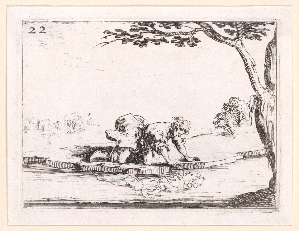 Narcissus Looking at Himself Met DP890713