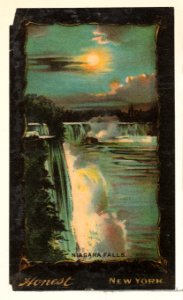 Niagara Falls, from the Transparencies series (N137) issued by W. Duke, Sons & Co. to promote Honest Long Cut Tobacco MET DP865654. Free illustration for personal and commercial use.