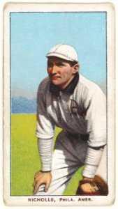 Nicholls, Philadelphia, American League, from the White Border series (T206) for the American Tobacco Company MET DP845137