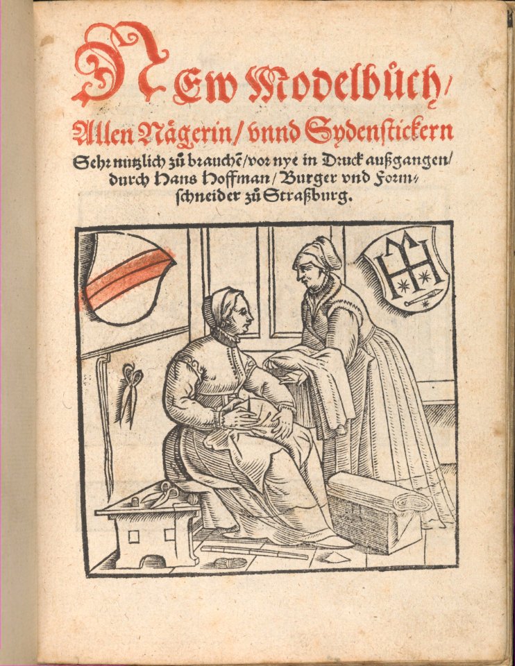New Modelbüch allen Nägerin u. Sydenstickern (title page, 1r) MET DP356542