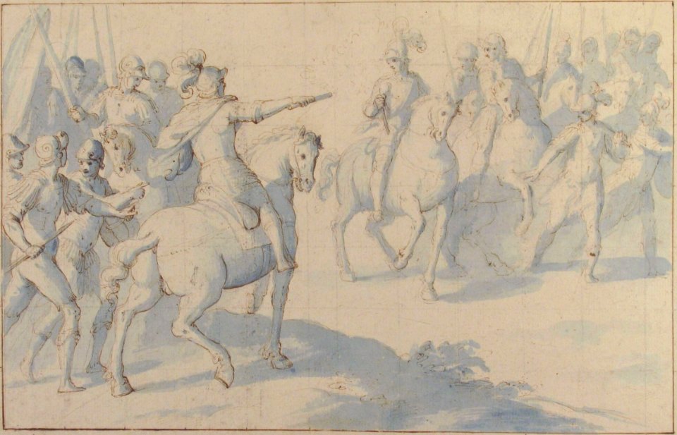 Mounted Warrior with a Baton Giving Orders to His Troops MET 66.127