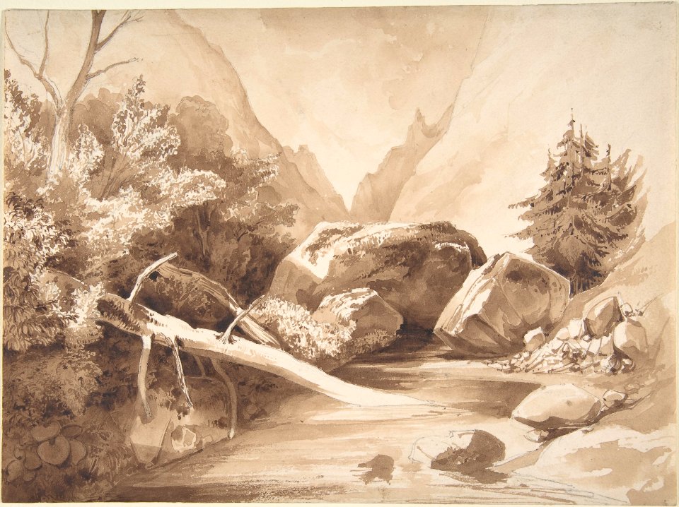 Mountainous Landscape with a Brook MET DP810284
