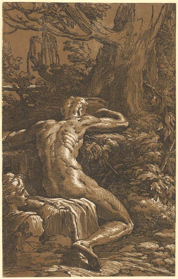 Narcissus (Man Seated Seen from the Back) MET DP837454