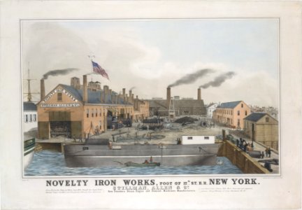 Novelty Iron works, Foot of 12th St. E.R. New York. Stillman, Allen & Co., Iron Founders, Steam Engine and General Machinery Manufacturers MET DT201335