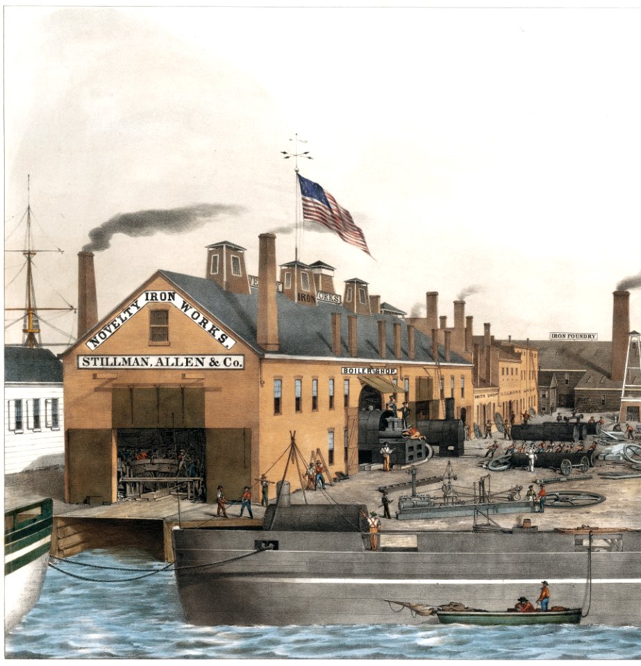 Novelty Iron works, Foot of 12th St. E.R. New York. Stillman, Allen & Co., Iron Founders, Steam Engine and General Machinery Manufacturers MET 49BB 401AR2