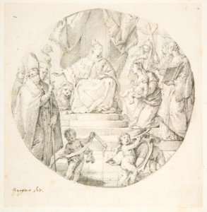 Nobility Presenting an Infant to Venice MET DP812816