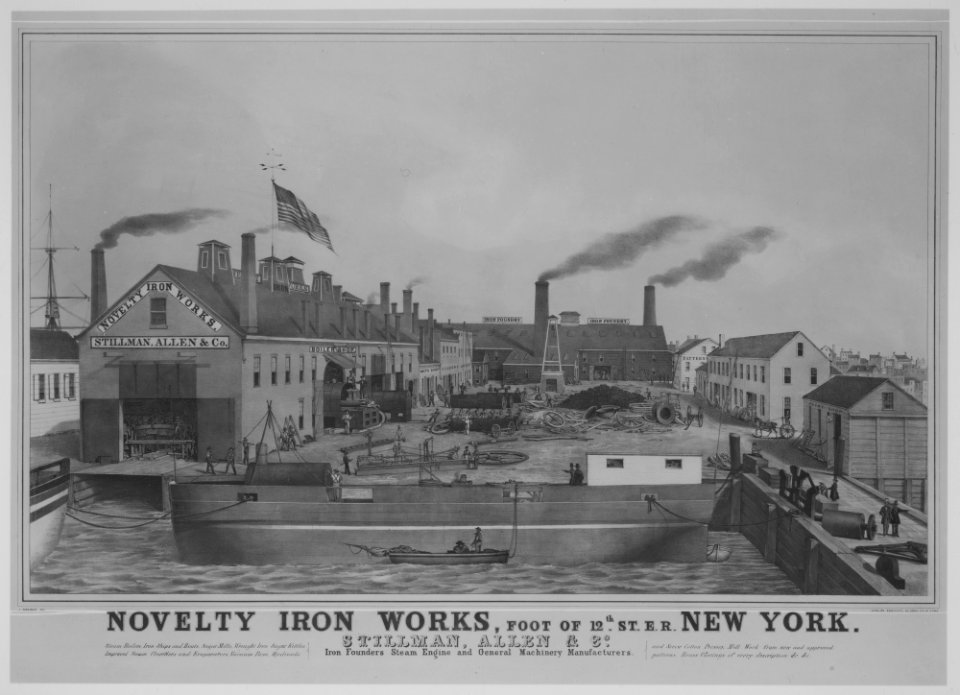 Novelty Iron works, Foot of 12th St. E.R. New York. Stillman, Allen & Co., Iron Founders, Steam Engine and General Machinery Manufacturers MET MM79436