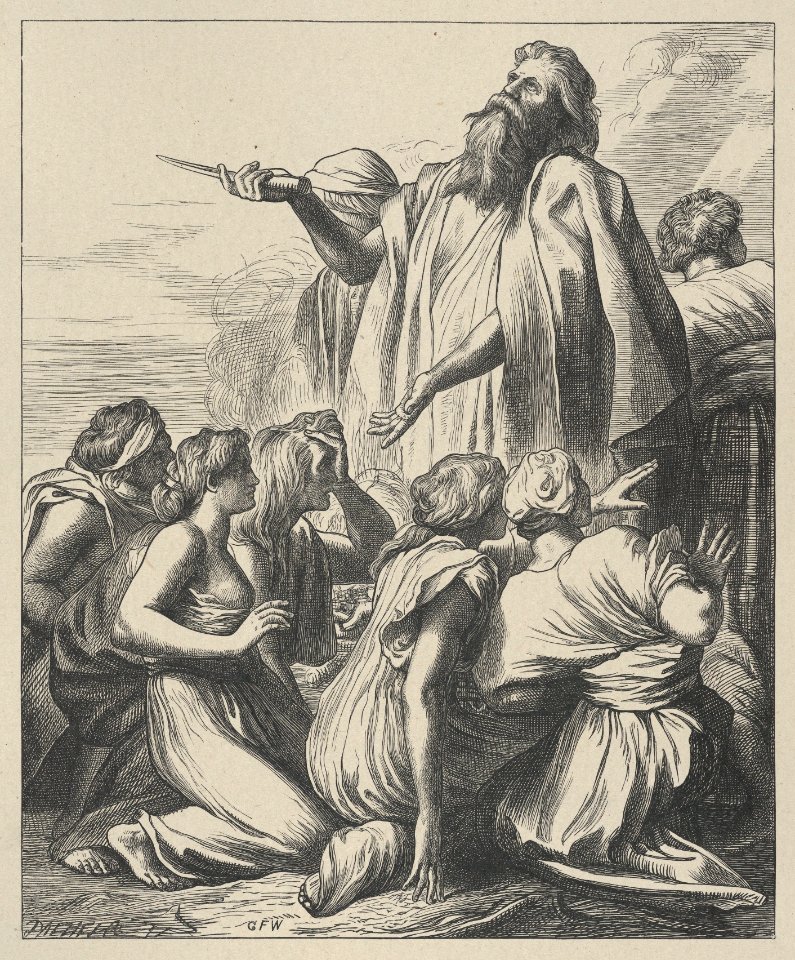 Noah's Sacrifice (Dalziels' Bible Gallery) MET DP835845