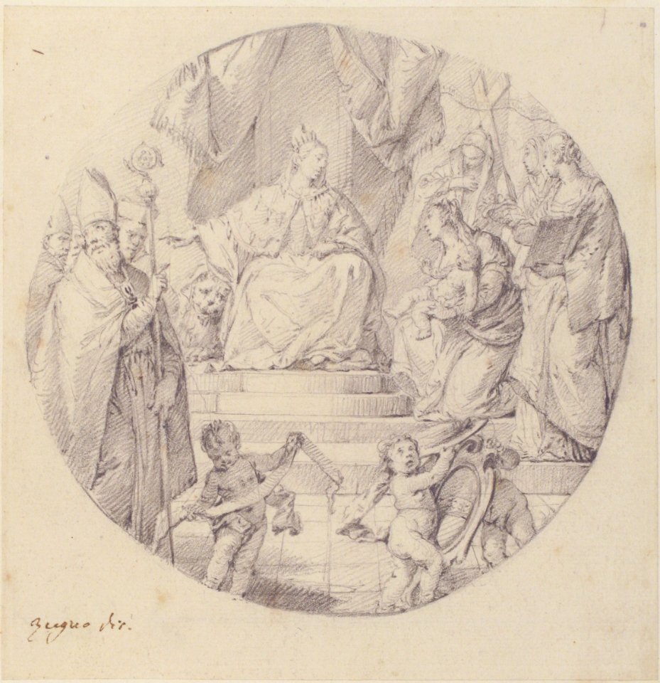 Nobility Presenting an Infant to Venice MET 64.38.5