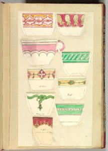 Nine Designs for Decorated Cups MET DP828391. Free illustration for personal and commercial use.