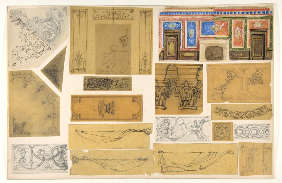 Nineteen designs for the painted decoration of interiors MET DP811440