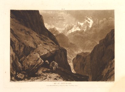 Mt. St. Gothard (Liber Studiorum, part II, plate 9) MET DP821356