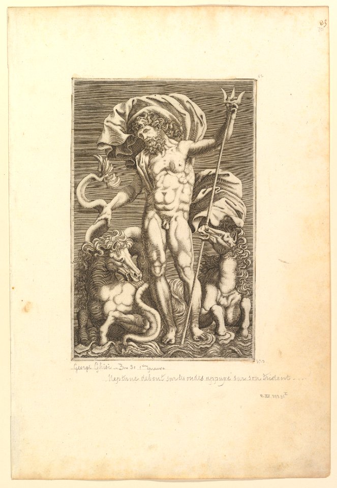 Neptune Between Two Sea Horses MET DP821533