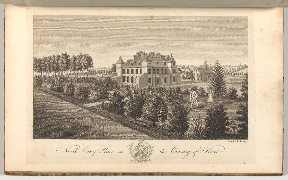 North Cray Place, in the County of Kent, from Edward Hasted's, The History and Topographical Survey of the County of Kent, vols. 1-3 MET DP-12696-044