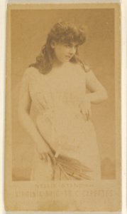 Nellie Standish, from the Actors and Actresses series (N45, Type 1) for Virginia Brights Cigarettes MET DP831869