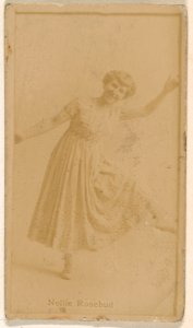 Nellie Rosebud, from the Actresses series (N245) issued by Kinney Brothers to promote Sweet Caporal Cigarettes MET DP859451