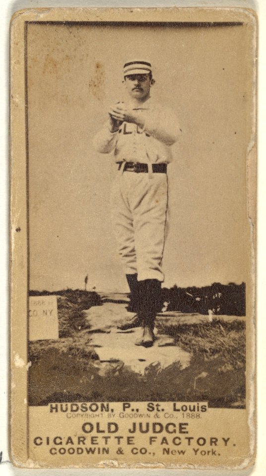 Nathaniel P. "Nat" Hudson, Pitcher, St. Louis Browns, from the Old Judge series (N172) for Old Judge Cigarettes MET DP846058
