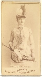 Nellie Standish, from the Actors and Actresses series (N45, Type 1) for Virginia Brights Cigarettes MET DP830014