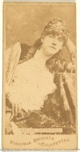 Nellie Standish, from the Actors and Actresses series (N45, Type 1) for Virginia Brights Cigarettes MET DP830015