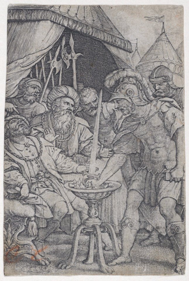 Mucius Scaevola and Porsenna, from Roman Heroes MET DP855503