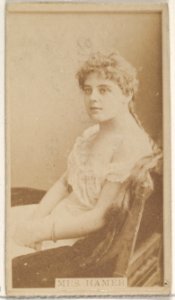 Mrs. Hamer, from the Actors and Actresses series (N45, Type 8) for Virginia Brights Cigarettes MET DP831499