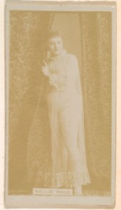 Nellie Page, from the Actresses series (N245) issued by Kinney Brothers to promote Sweet Caporal Cigarettes MET DP859290