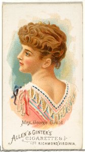 Mrs. George Gould (Edith M. Kingdon), from World's Beauties, Series 1 (N26) for Allen & Ginter Cigarettes MET DP838096