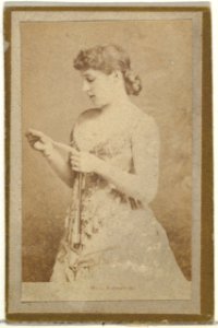 Mrs. Langtry, from the Actresses and Celebrities series (N60, Type 2) promoting Little Beauties Cigarettes for Allen & Ginter brand tobacco products MET DP839478