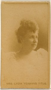 Mrs. Lydia Yeamans Titus, from the Actors and Actresses series (N45, Type 8) for Virginia Brights Cigarettes MET DP831636