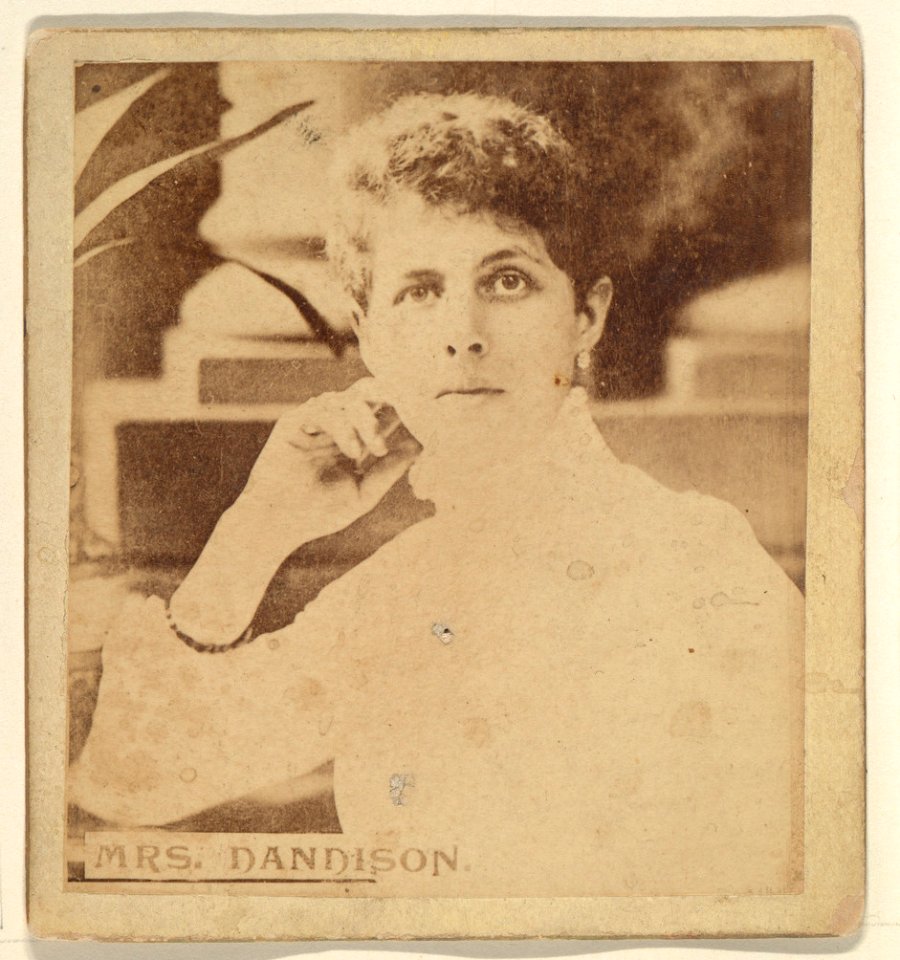 Mrs. Dandison, from the Actresses series (N246), Type 2, issued by Kinney Brothers to promote Sporting Extra Cigarettes MET DP860097
