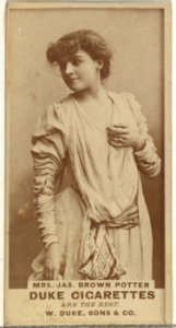 Mrs. James Brown Potter, from the Actors and Actresses series (N145-7) issued by Duke Sons & Co. to promote Duke Cigarettes MET DP840484