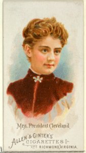 Mrs. President Cleveland, from World's Beauties, Series 1 (N26) for Allen & Ginter Cigarettes MET DP838057