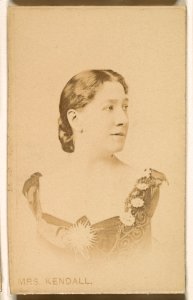 Mrs. Kendall, from the Actresses series (N246), Type 1, issued by Kinney Brothers to promote Sporting Extra Cigarettes MET DP860003