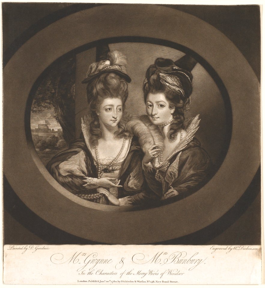 Mrs. Gwynne and Mrs. Bunbury in the Merry Wives of Windsor (Shakespeare) MET DP858681