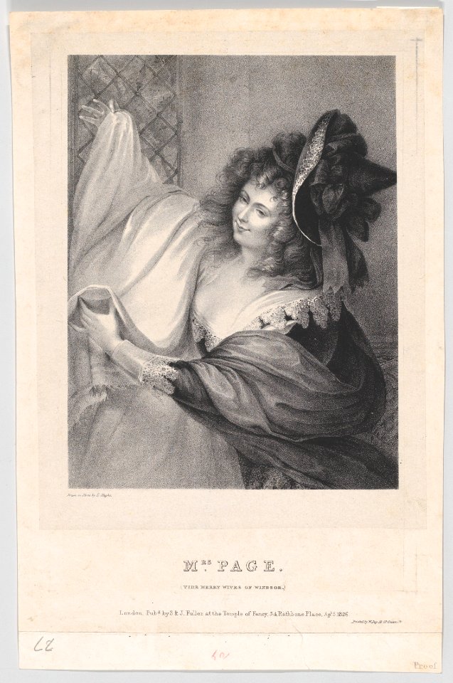 Mrs. Page (Merry Wives of Windsor) MET DP860165