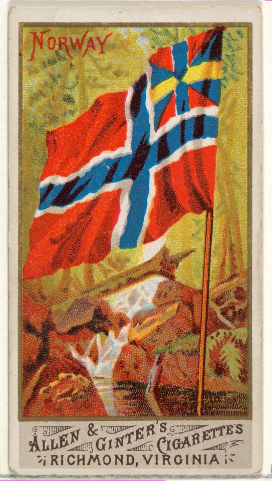 Norway, from Flags of All Nations, Series 1 (N9) for Allen & Ginter Cigarettes Brands MET DP831953