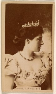 Mrs. Langtry, from the Actresses series (N245) issued by Kinney Brothers to promote Sweet Caporal Cigarettes MET DP858938
