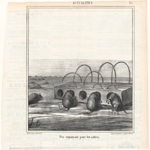 Not enticing for the others, from 'News of the day,' published in Le Charivari, February 24, 1868 MET DP877719