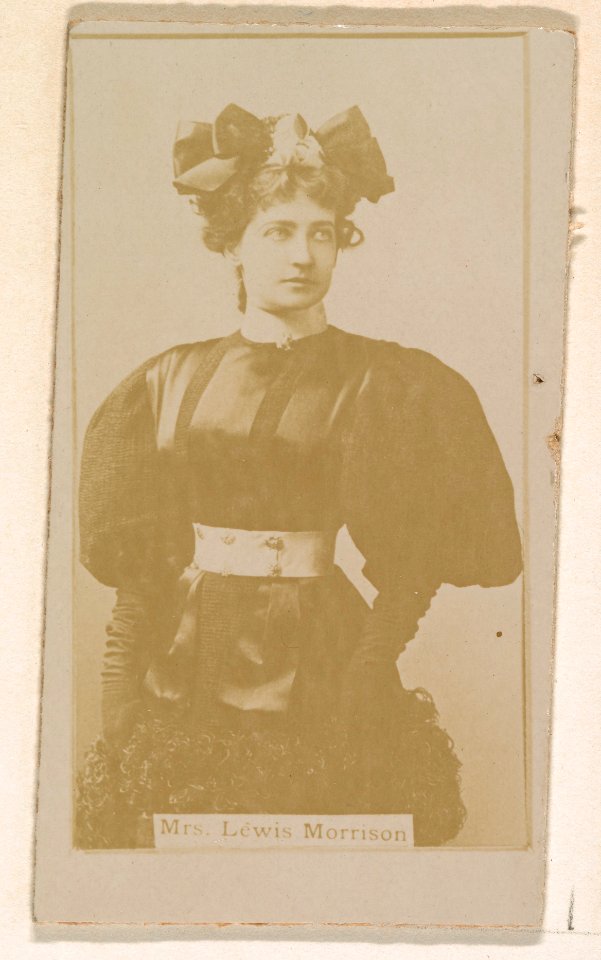 Mrs. Lewis Morrison, from the Actresses series (N245) issued by Kinney Brothers to promote Sweet Caporal Cigarettes MET DP859170
