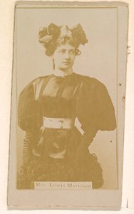 Mrs. Lewis Morrison, from the Actresses series (N245) issued by Kinney Brothers to promote Sweet Caporal Cigarettes MET DP859170