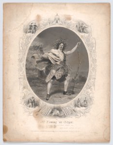 Mr. Fleming as Edgar- "Away! the foul fiend follows me" (King Lear, Act 3, Scene 4) MET DP873686