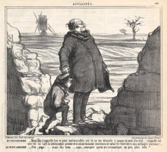 Mr. Prudhomme and young Adolph, from 'News of the Day,' published in Le Charivari, January 27, 1860 MET DP876847