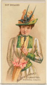 Not Engaged, from the Parasol Drills series (N18) for Allen & Ginter Cigarettes Brands MET DP834950