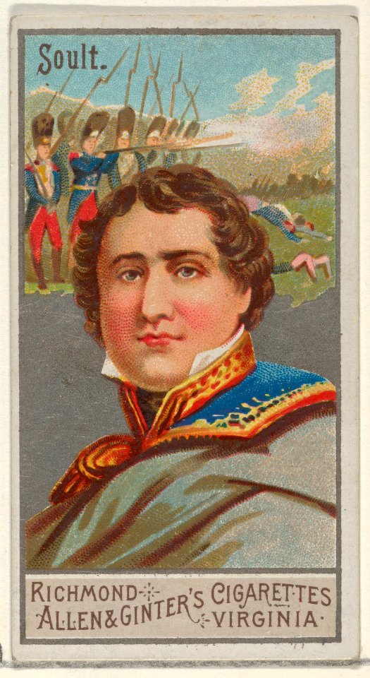 Nicolas Jean-de-Dieu Soult, from the Great Generals series (N15) for Allen & Ginter Cigarettes Brands MET DP834800